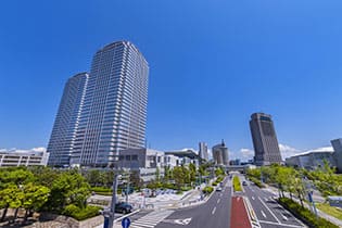 埋め立てによって出来た市