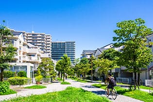 バランスの良い街並みが人気	