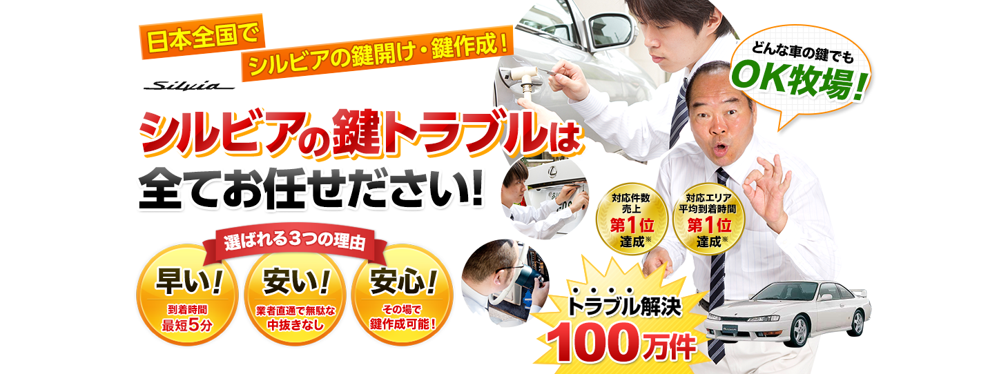 シルビア　鍵トラブルはすべてお任せください！