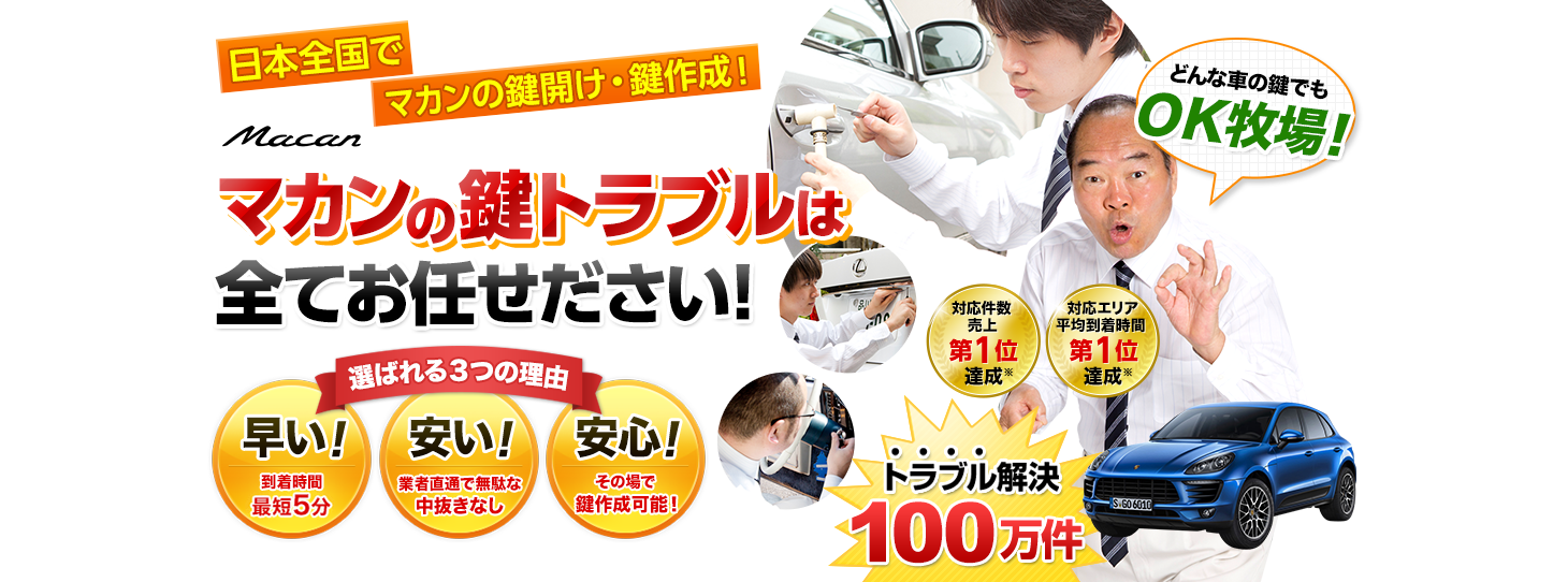 マカン　鍵トラブルはすべてお任せください！