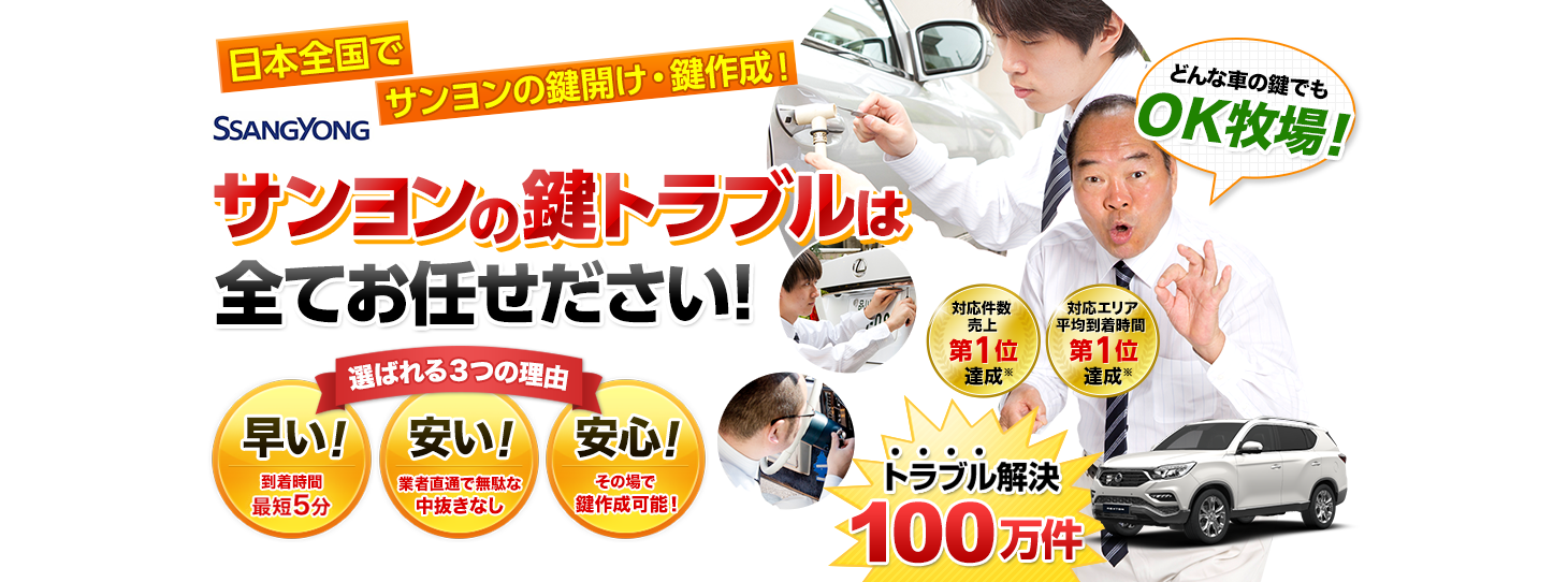 サンヨン　鍵トラブルはすべてお任せください！