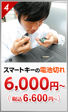 スマートキーの電池切れ