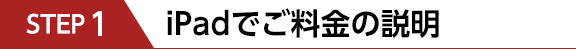 iPadでご料金の説明