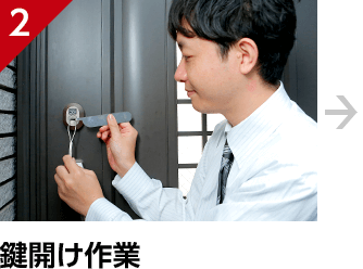 鍵開け作業