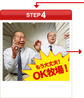 ［STEP4］「もう大丈夫！OK牧場！」