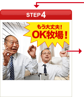 ［STEP4］「もう大丈夫！OK牧場！」