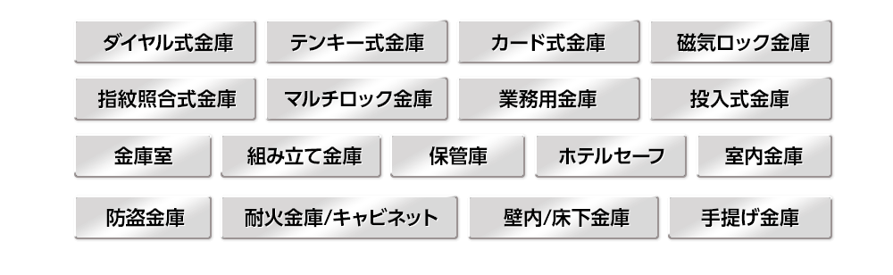 金庫メーカー一覧