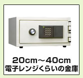 20cm～40cm 電子レンジくらいの金庫
