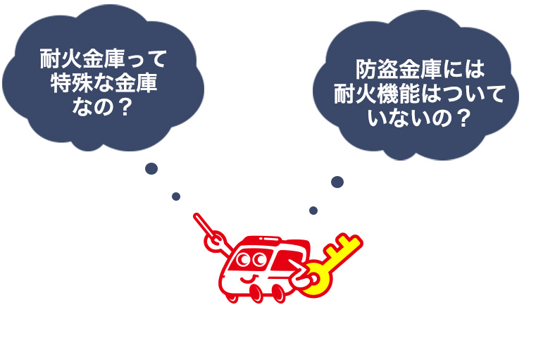 耐火金庫と防盗金庫の違いとは？
