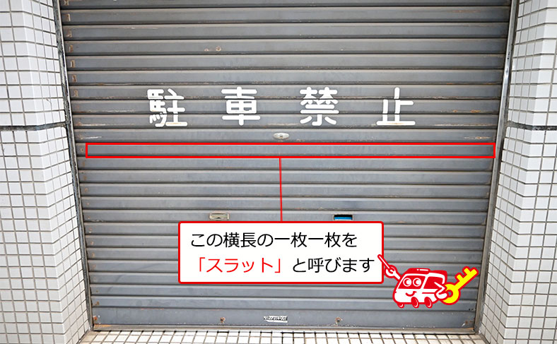 シャッターのスラットとは？