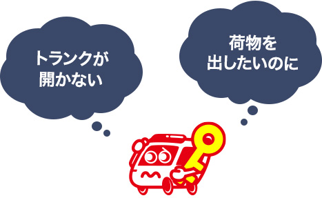 車のトランクが開かなくなった時の対処法