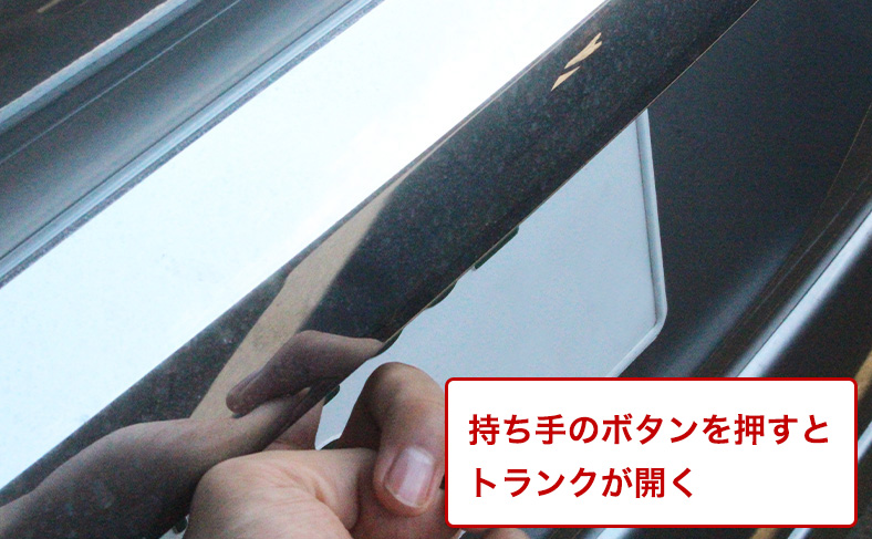 ボタンで開ける