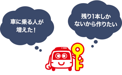 車のスペアキーを作成する方法