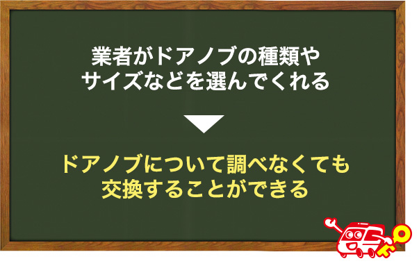 ドアノブを自分で選ばなくてよい