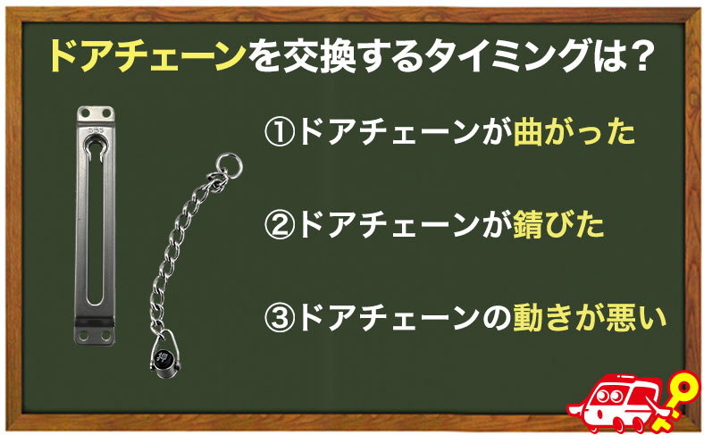玄関・勝手口のドアチェーンを交換するタイミングと費用は？