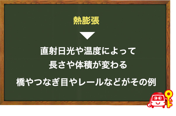 熱膨張によって鍵が曲がる