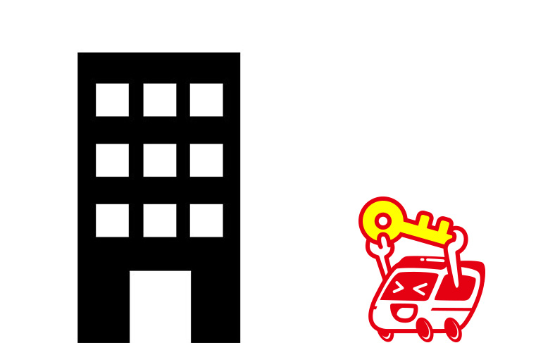 管理会社などからスペアキーを借りる