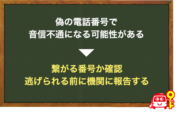 電話がつながらない