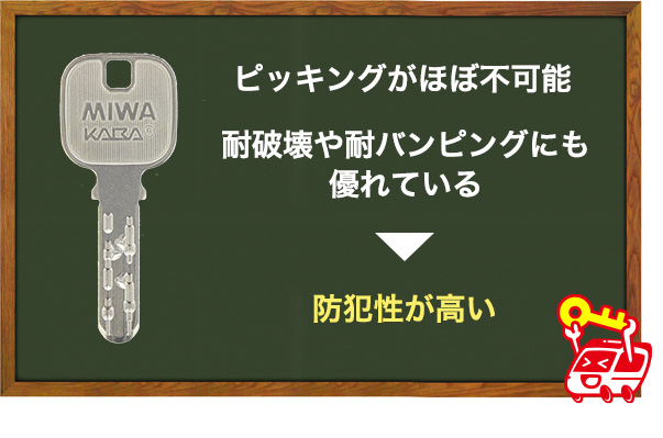 高い防犯性が手に入る