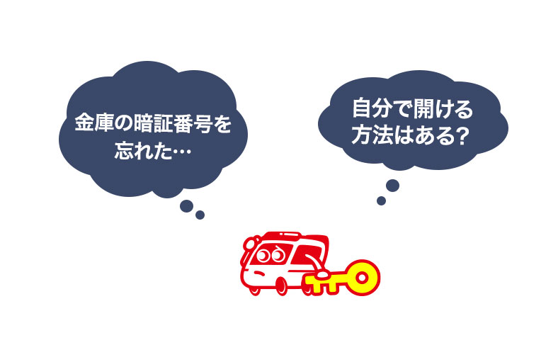 金庫の暗証番号がわからない時の対処法