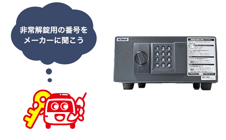 暗証番号が分からなくて開かない時