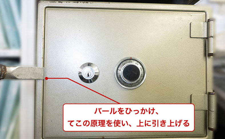 金庫を壊して開ける