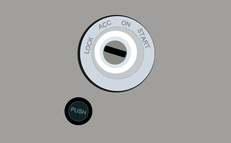 PUSHボタンを押していない