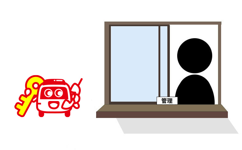 管理組合などに連絡をする