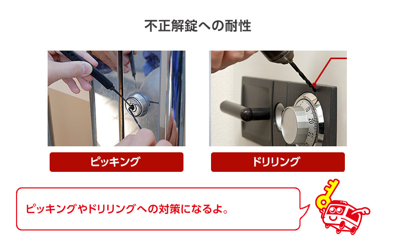 ピッキングやドリリングに強くなる