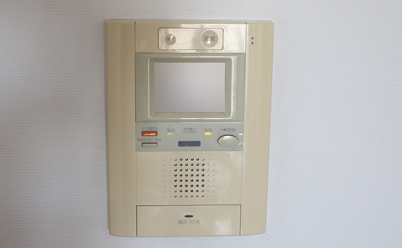 モニター付きのインターホンがある