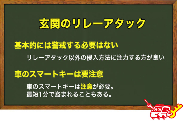 玄関のリレーアタック・侵入を防ぐ方法