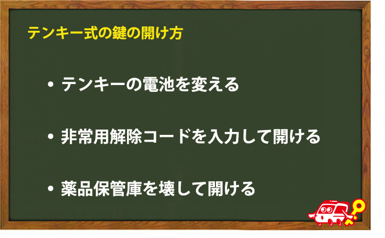 テンキー式の鍵の開け方