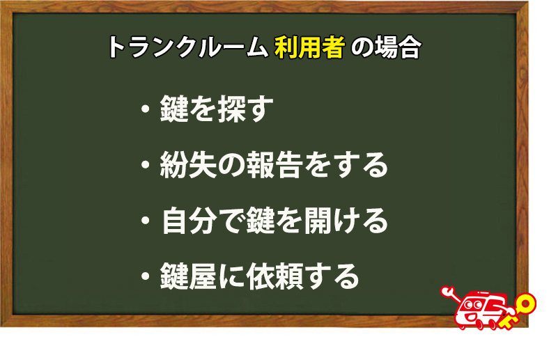 トランクルームの利用者の場合