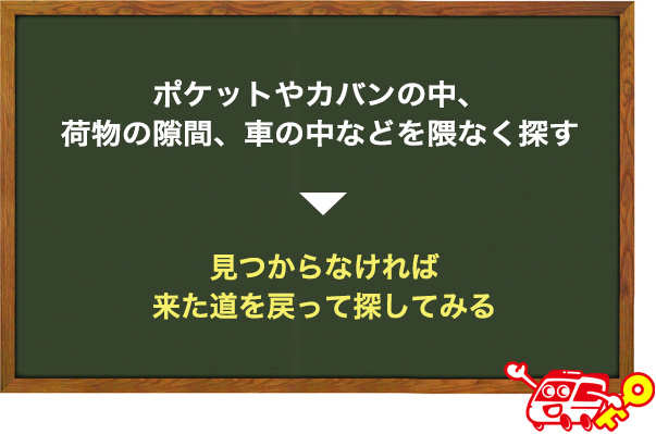 鍵を探す