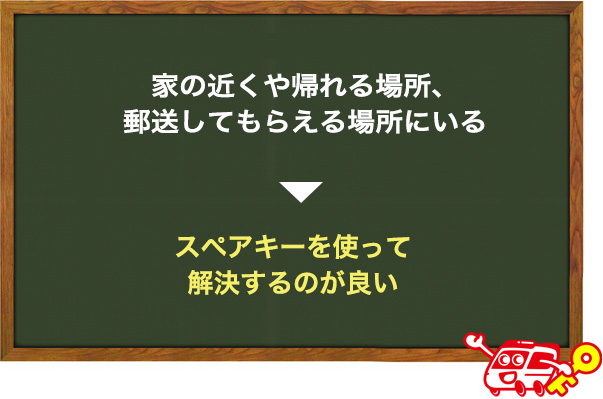 スペアキーがある時