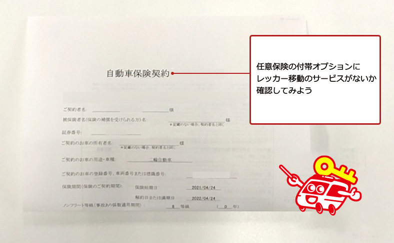 任意保険の付帯サービスを使う