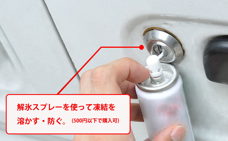 解氷スプレーを使う
