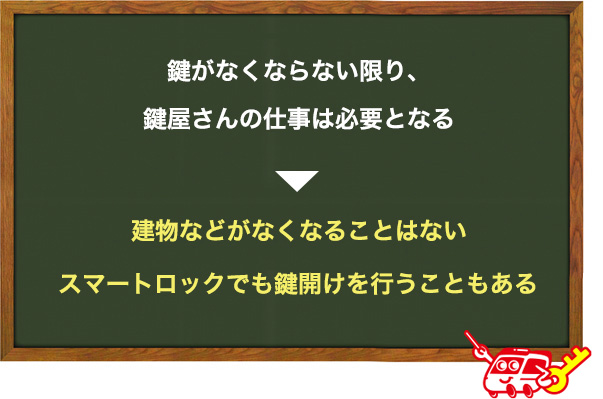 鍵屋さんの将来性