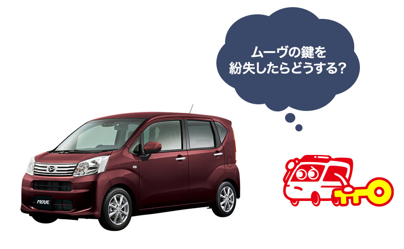 ダイハツムーヴの鍵紛失時の解決方法やスペアキーの値段について解説