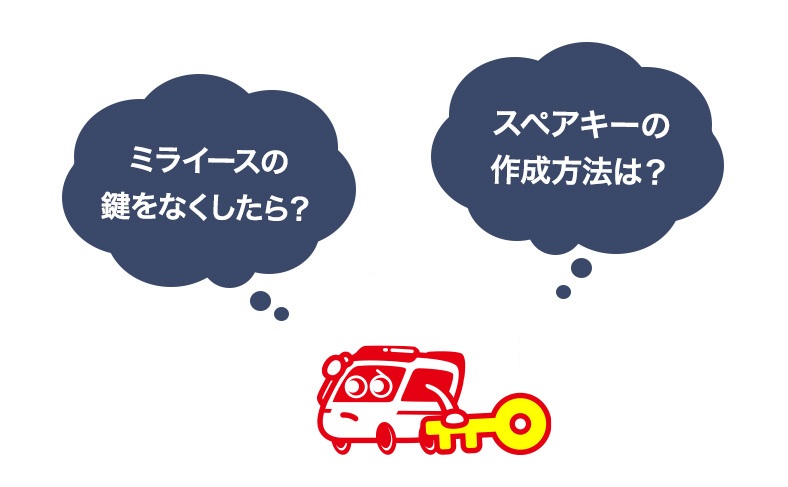 ミライースの鍵を紛失した時の対処法とスペアキーも値段について解説