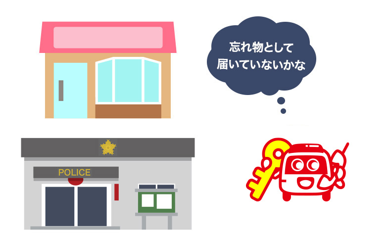 スイフトの鍵が落とし物として届いていないか確認する