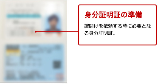 身分証明書の準備をしておく