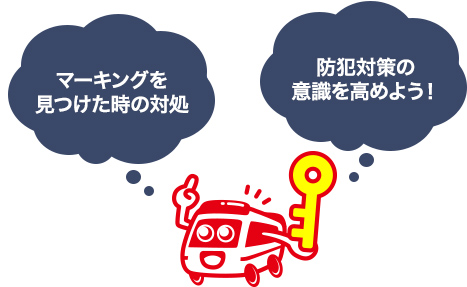 マーキングを見つけた時の対処方法