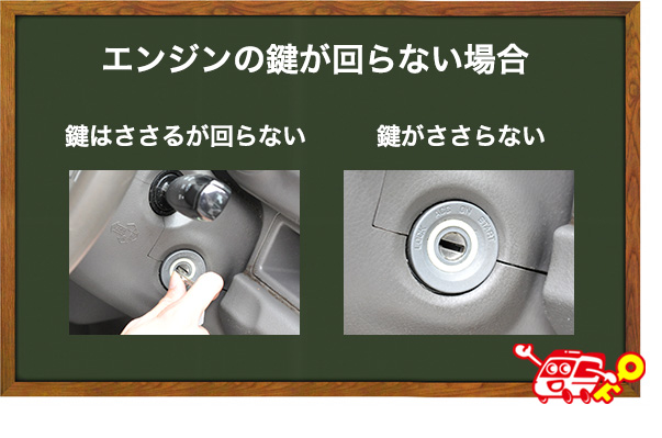 車のエンジンの鍵（イグニッションキー）が回らない原因と対処法