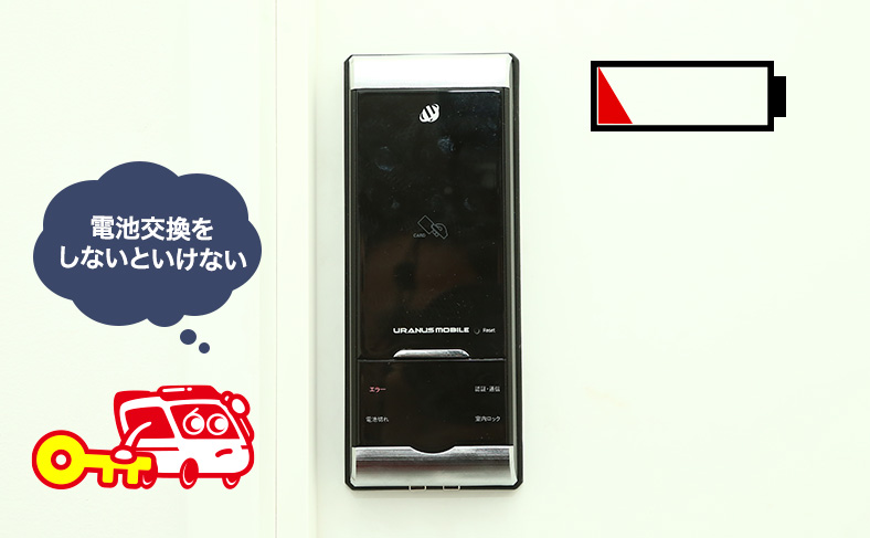電池切れが生じる