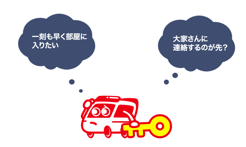 まずは大家さんに連絡するのかな、、、