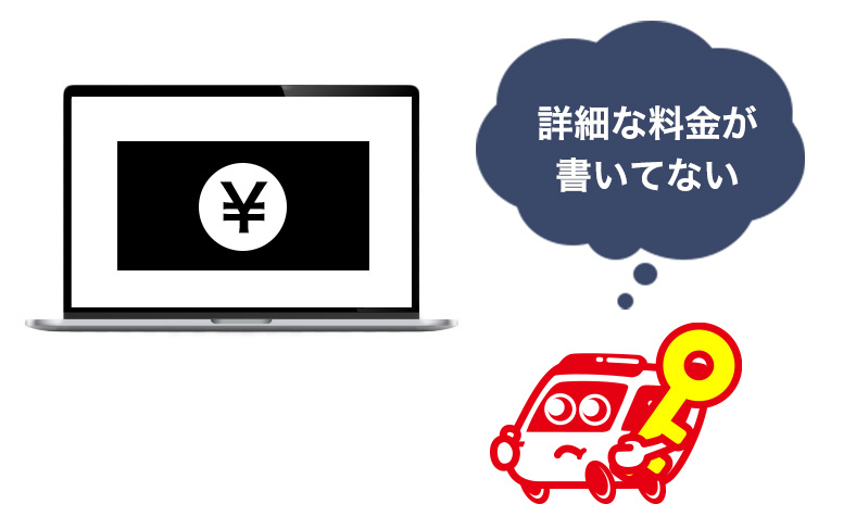 料金がはっきりしない