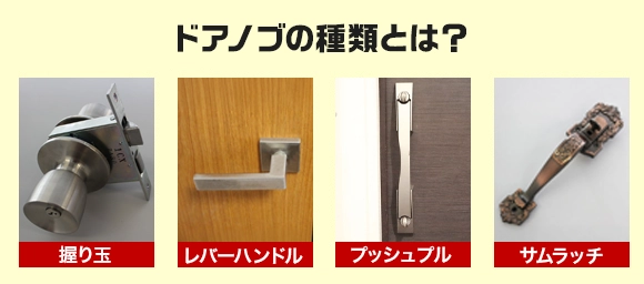 ドアノブの種類