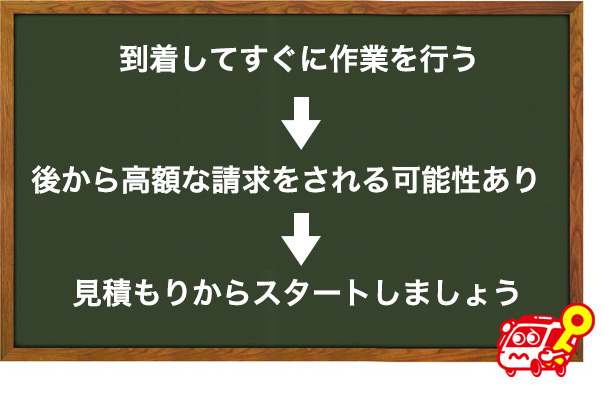 現地でぼったくり鍵屋か判断する方