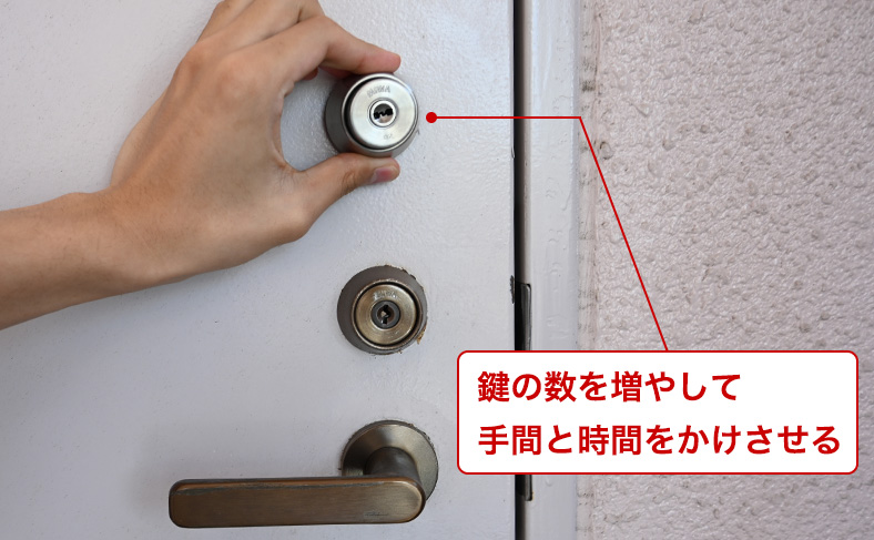 鍵の数を増やす